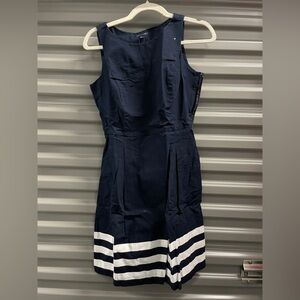 Tommy Hilfiger Navy Dress with White Accents
